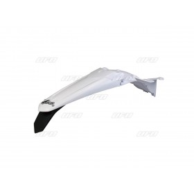 Garde-boue arrière + support de plaque avec feu UFO blanc Yamaha WR450F
