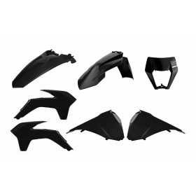 Kit plastique POLISPORT Enduro Restyle noir KTM EXC/EXC-F