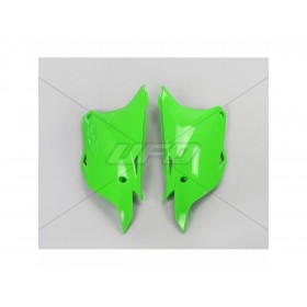 Plaques latérales UFO vert Kawasaki KX85