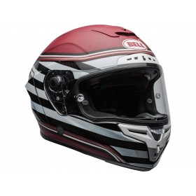 Casque BELL Race Star Flex DLX RSD The Zone Matte/Gloss White/Candy Red taille XXL