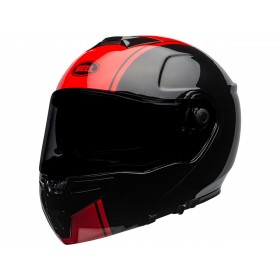Casque BELL SRT Modular Ribbon Gloss Black/Red taille S