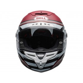 Casque BELL Race Star Flex DLX RSD The Zone Matte/Gloss White/Candy Red taille M