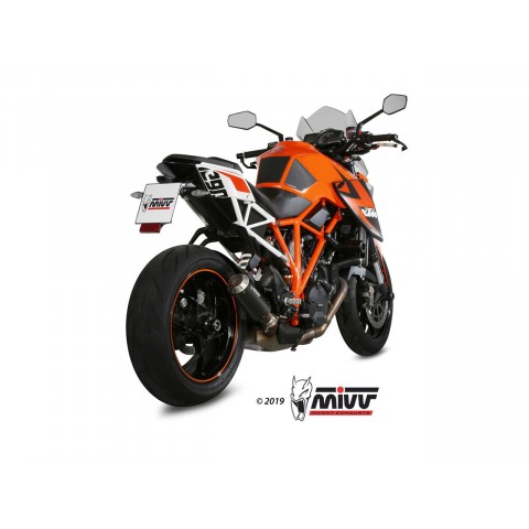 Silencieux MIVV MK3 Steel Black/casquette inox KTM 1290 Superduke