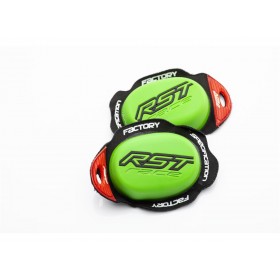 Slider genou RST Factory Reverse Velcro vert néon