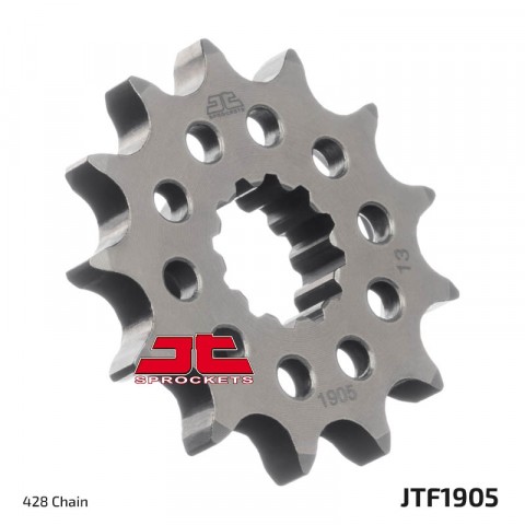 Pignon JT SPROCKETS 13 dents acier standard pas 428 type 1905