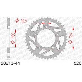 Couronne AFAM 39 dents acier standard pas 520 type 50613