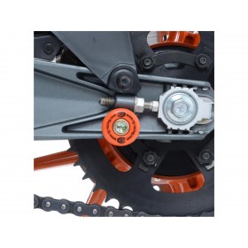 Pions de bras oscillant R&G RACING blanc Kawasaki Ninja 125