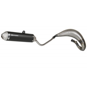 Ligne complète TECNIGAS E-NOX EVO Steel acier/silencieux alu noir/casquette inox Sherco