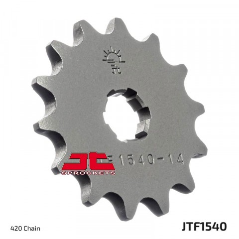 Pignon JT SPROCKETS 14 dents acier standard pas 420 type 1540