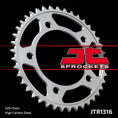 Couronne JT SPROCKETS 39 dents acier standard pas 520 type 1316