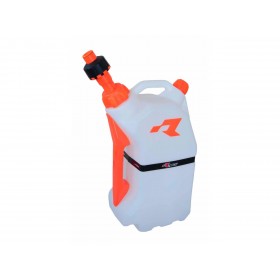 Bidon d'essence RACETECH remplissage rapide 15L translucide/orange