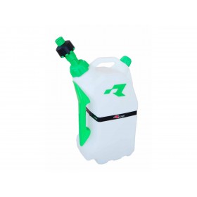 Bidon d'essence RACETECH remplissage rapide 15L translucide/vert