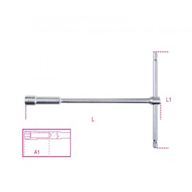 Clé à béquille simple avec douille profonde 6 pans BETA 17mm
