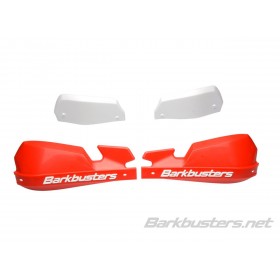 Coques de protège-mains BARKBUSTERS VPS MX rouge/déflecteur blanc