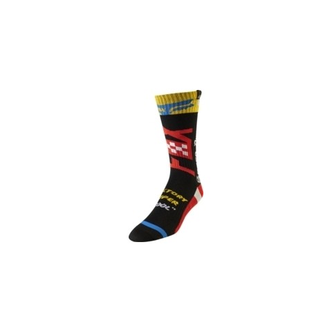 YTH MX SOCK - CZAR BLK/YLW S