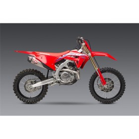 Ligne complète YOSHIMURA RS-12 Signature Series inox/silencieux titane/casquette carbone Honda CRF450R/RX