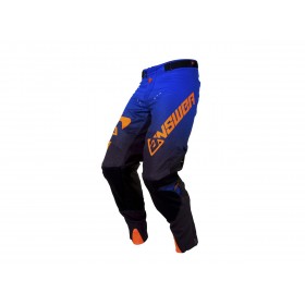 Pantalon ANSWER Trinity noir/cobalt/orange fluo taille 36