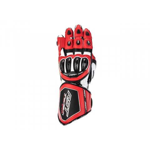 Gants RST Tractech Evo 4 cuir rouge/blanc/noir homme