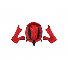 Coiffe et mousses de joue UFO Quiver rouge