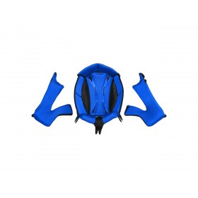 Coiffe et mousses de joue UFO Quiver bleu
