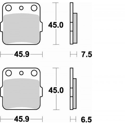 Plaquettes de frein BRAKING Off-Road/Quad métal fritté - 686CM44