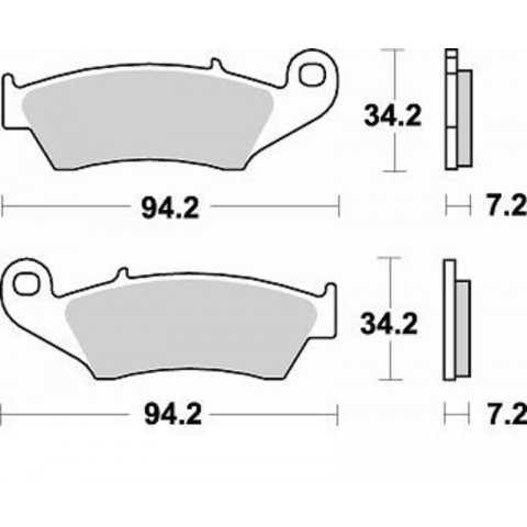 Plaquettes de frein BRAKING Off-Road/Quad métal fritté - 772CM44