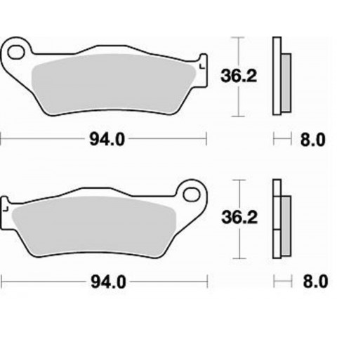 Plaquettes de frein BRAKING Off-Road métal fritté - 746CM46