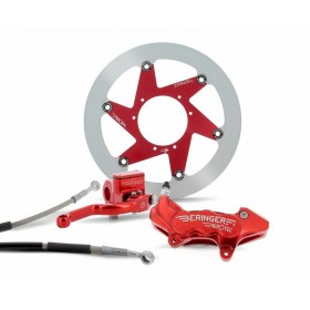 Kit freinage BERINGER Top Race roue 16.5'' étrier Aerotec® radial 4 pistons rouge Honda CRF250R/450R