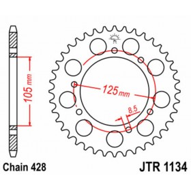 Couronne JT SPROCKETS acier standard 1134 - 428