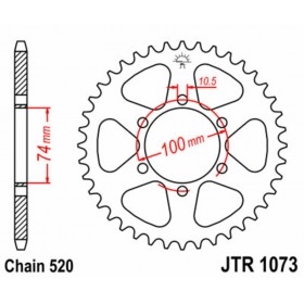 Couronne JT SPROCKETS acier standard 1073 - 520