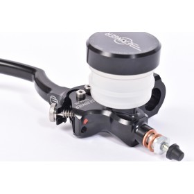 Maître-cylindre d'embrayage axial BERINGER Classic Ø20,5mm bocal vissé noir (levier axial type A - 16cm noir)