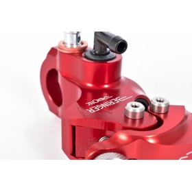 Maître-cylindre d'embrayage radial BERINGER Aerotec® Ø20,5mm bocal séparé rouge (levier radial type 5 - 16cm)