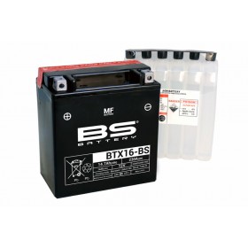 Batterie BS BATTERY BTX16-BS sans entretien livrée avec pack acide