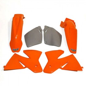 Kit plastique UFO couleur origine orange/gris KTM