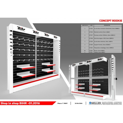 Concept shop-in-shop corner BIHR - Configuration Rookie