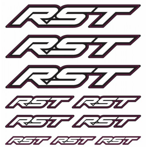 Planche de stickers RST 2017 - Lettres RST