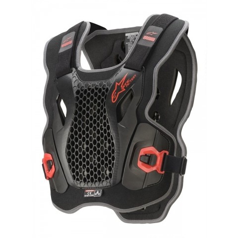 BIONIC ACTION CHEST PROTECTOR BLACK RED