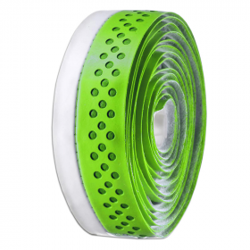Guidoline de vélo Route VELO microfibre ajourée, bicolore vert / blanc