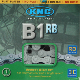 Chaîne de vélo KMC B1RB Wide 112 maillons 1 vitesses Antirouille