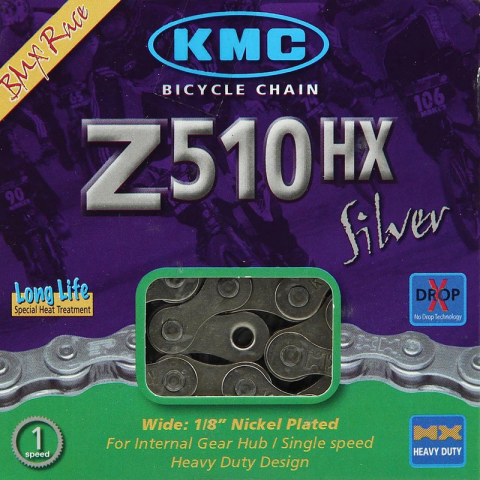 Chaîne de vélo KMC Z1eHX Wide - 112 maillons 1 vitesses