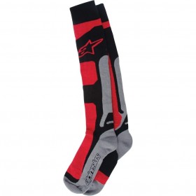 TECH COOLMAX SOCKS RED BLACK GRAY