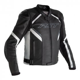 Veste RST Sabre Airbag cuir - noir/blanc taille 4XL