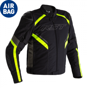 Veste RST Sabre Airbag textile - noir/gris/jaune fluo taille 4XL