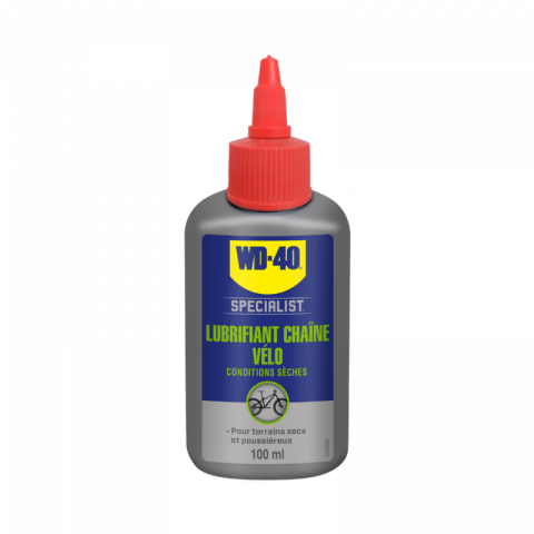 Lubrifiant chaine conditions sèches vélo WD 40 Specialist® - 100ml