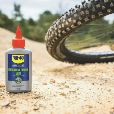 Lubrifiant chaine conditions sèches vélo WD 40 Specialist® - 100ml