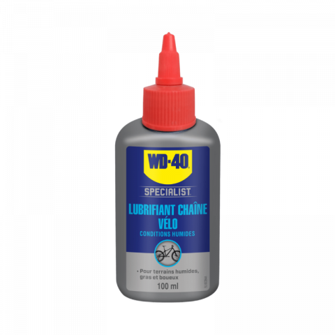 Lubrifiant chaine conditions humides vélo WD 40 Specialist® - 100ml