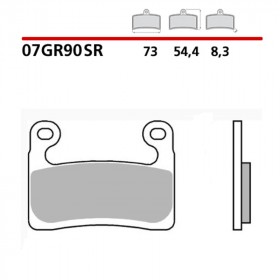 Plaquettes de frein BREMBO route/sport métal fritté - 07GR90SR