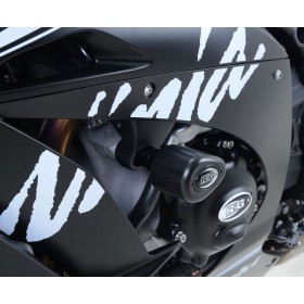 Tampons de protection R&G RACING Aero - blanc Kawasaki ZX10-R/RR