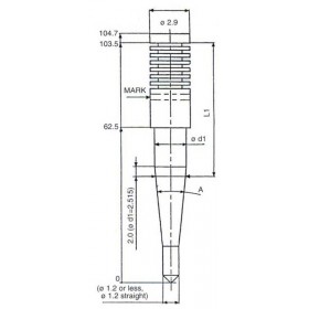 Aiguille de boisseau KEIHIN FCR 35-41mm - N427-0CDTN