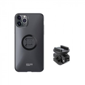 Pack Complet SP CONNECT Moto Bundle fixé sur rétroviseur - iPhone 11 Pro Max